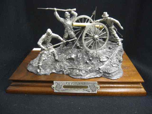 Appraisal: Chilmark Civil War Pewter Figurine ''Parson'sBattery'' by Francis Barnum ''