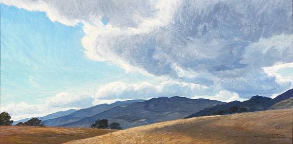 Appraisal: Ray Strong American - Clouds over La Colina signed 'Ray