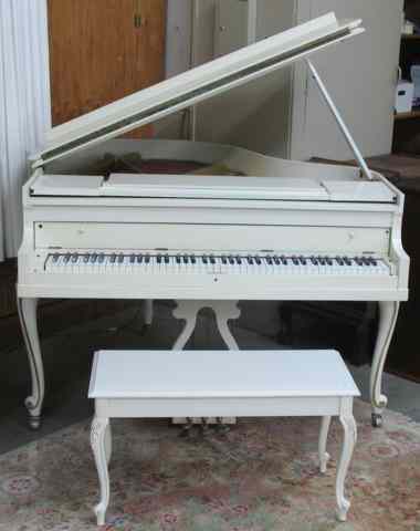 Appraisal: LOUIS XV STYLE BABY GRAND PIANO AND MATCHING BENCH American