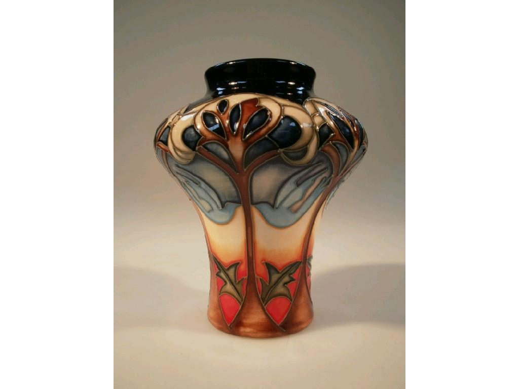 Appraisal: A Moorcroft vase with Eventide decoration no of circa signed