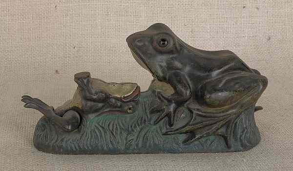 Appraisal: Cast iron two frogs mechanical bank