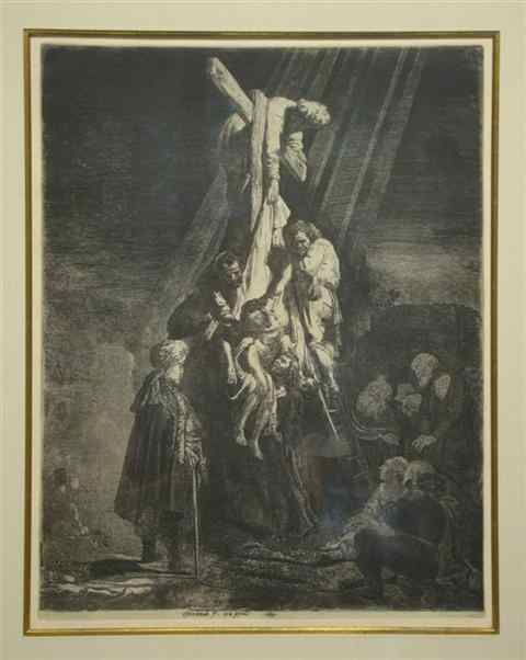 Appraisal: REMBRANDT HARMENSZ VAN RIJN DUTCH - DESCENT FROM THE CROSS