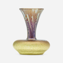 Appraisal: Loetz ARGUS VASE GRE Austria c hand-blown glass h dia