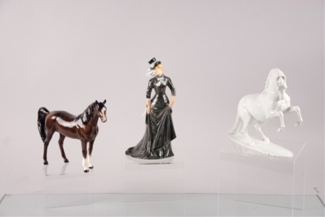 Appraisal: Goebel Lady Sidesaddle Royal Doulton Horse Rosen Goebel Lady Sidesaddle