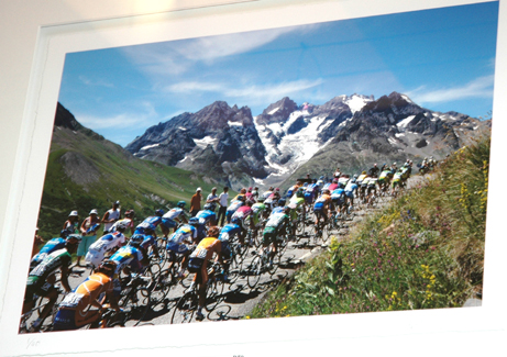 Appraisal: GRAHAM WATSON TOUR DE FRANCE COLOURED PHOTOGRAPH