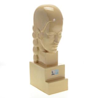 Appraisal: Art Deco ceramic bust ex Andy Warhol Collection Art Deco