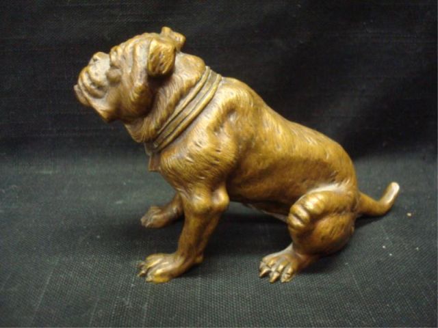 Appraisal: Bronze English Bulldog Super quality From a Port Washington NY