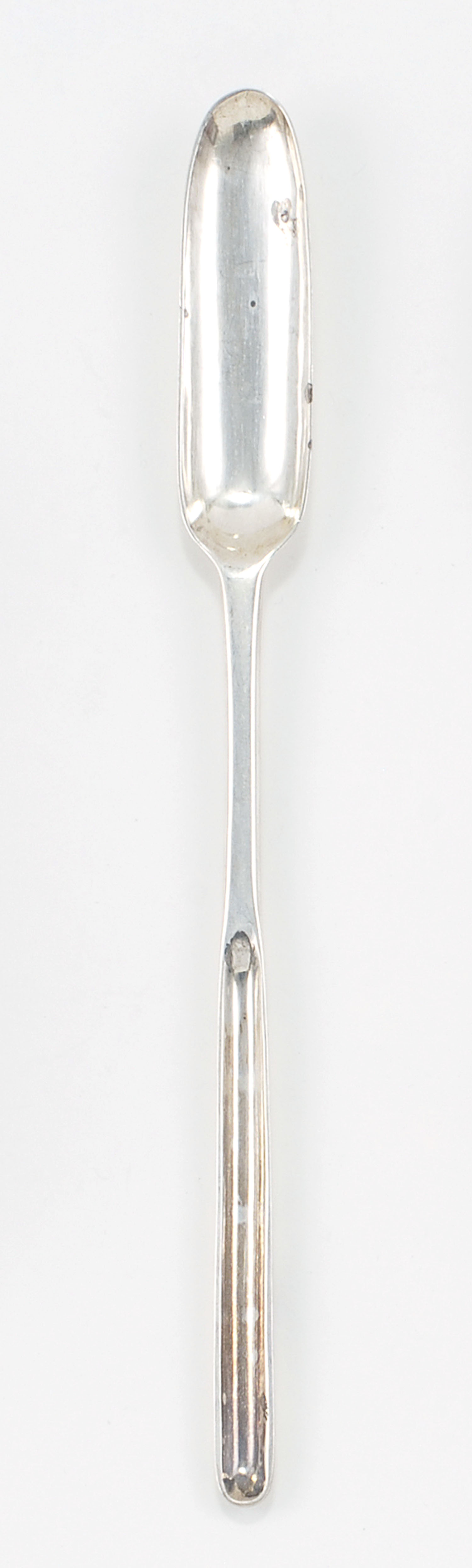 Appraisal: HESTER BATEMAN SILVER MARROW SCOOP London Monogrammed Length Approx troy