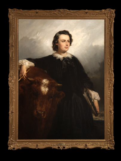 Appraisal: Edouard Louis Dubufe French - Portrait of Rosa Bonheur with