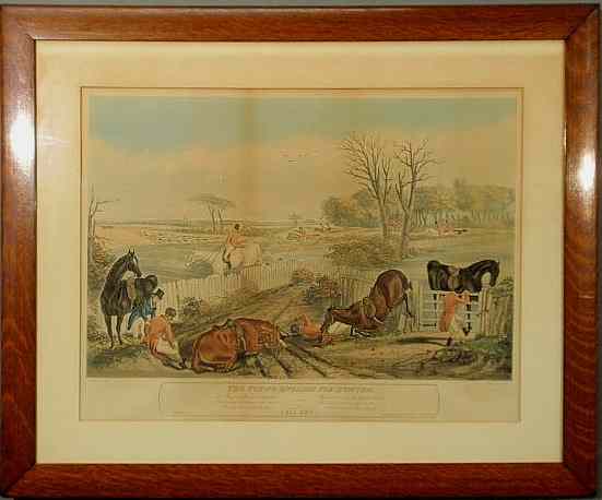 Appraisal: Hand-colored engraving after F C Turner English th c titled