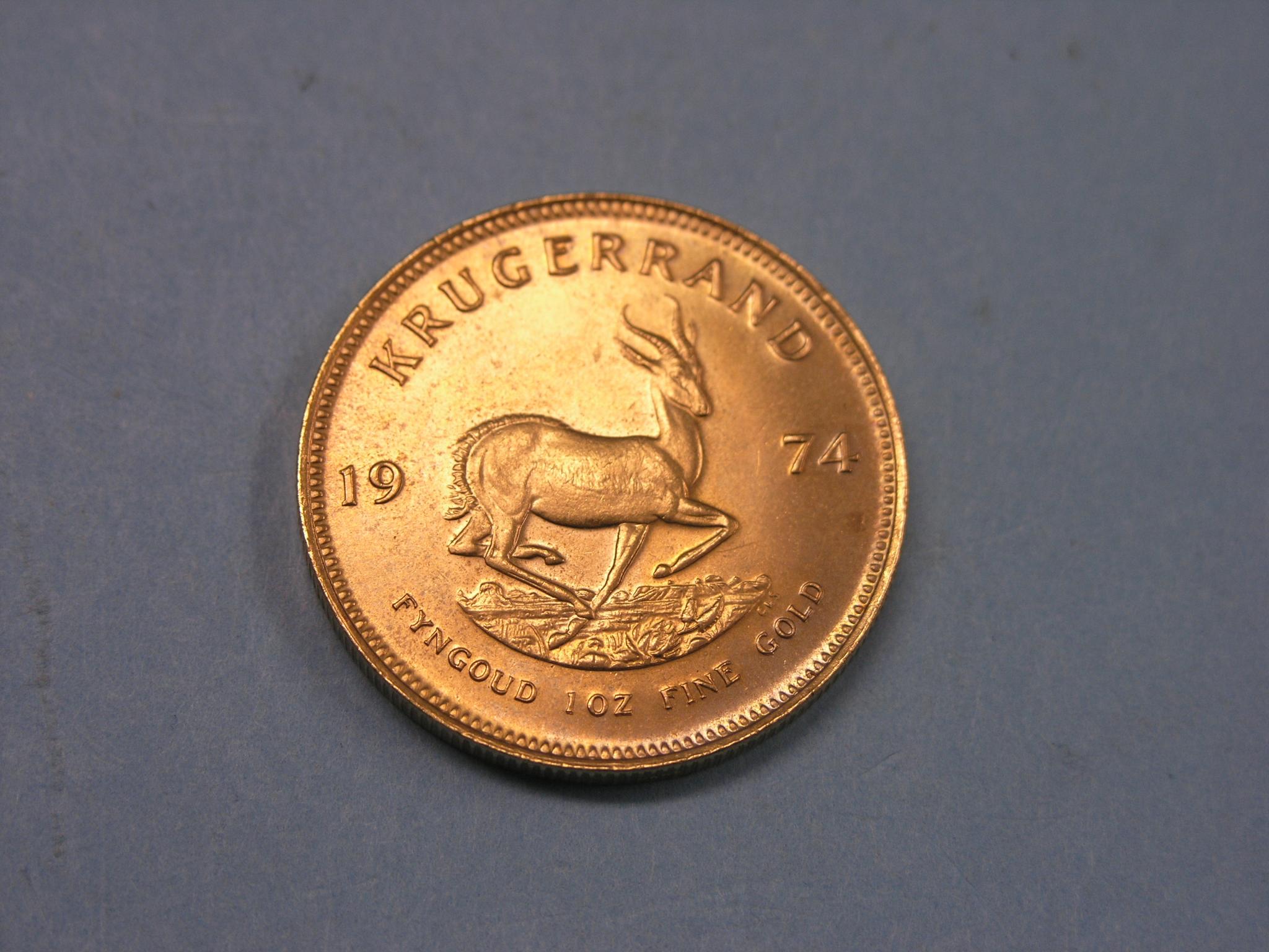 Appraisal: A gold Krugerrand