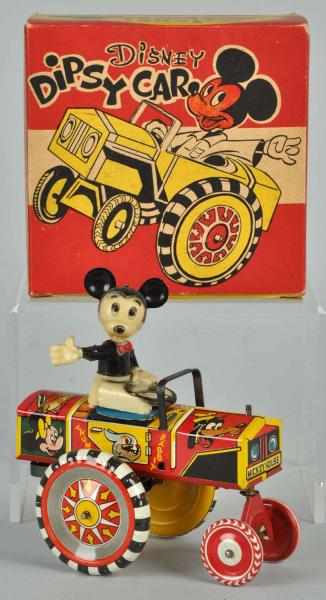 Appraisal: Tin Litho Marx Disney Dipsy Car Wind-Up Toy Description American