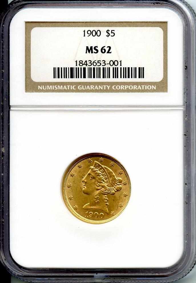 Appraisal: MS NGC Original honey-gold surfaces with an above average strike