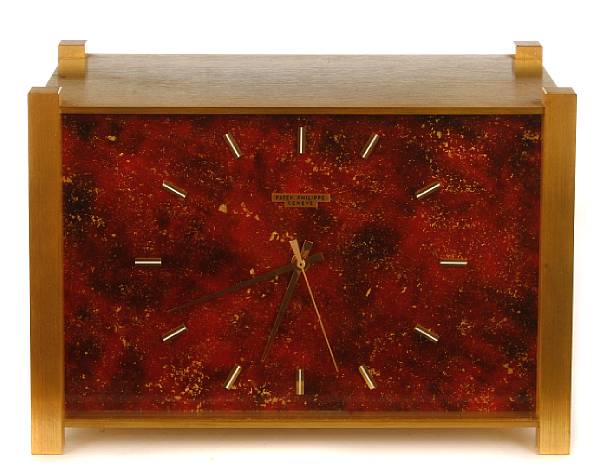 Appraisal: A Patek Philippe contemporary clock with original padded case height