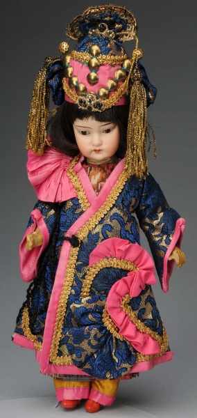 Appraisal: Lovely Armand Marseille Oriental Doll Description Germany Ca Yellow tinted