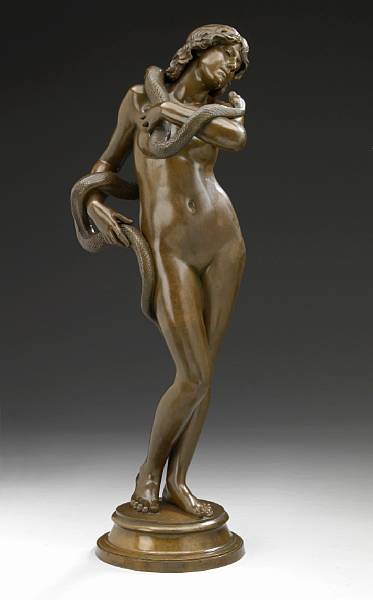 Appraisal: A French patinated bronze figure Salambo cast after a model