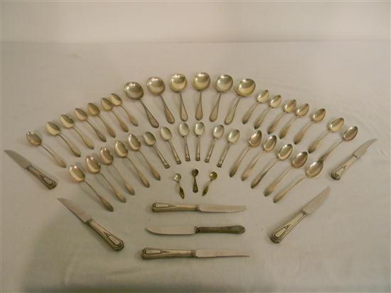 Appraisal: STERLING Six Tiffany Co demitasse spoons monogramed ''MAE'' twelve Gorham