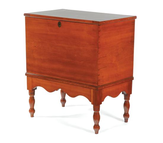 Appraisal: SHERATON SUGAR CHEST Attributed to Kentucky - cherry and poplar