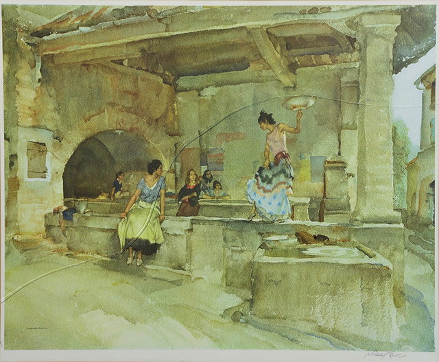 Appraisal: AFTER SIR WILLIAM RUSSELL FLINT'Caprice Provencal' signed in pencil to