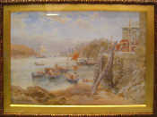 Appraisal: John Henry Drage - 'West Country Harbour Scene with Boats'