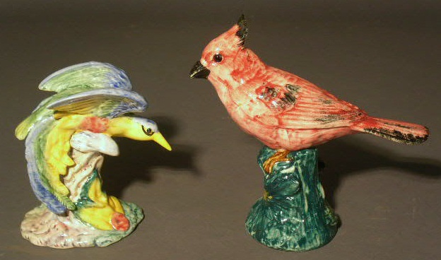 Appraisal: Two Stangl pottery birds- blue h x w x d