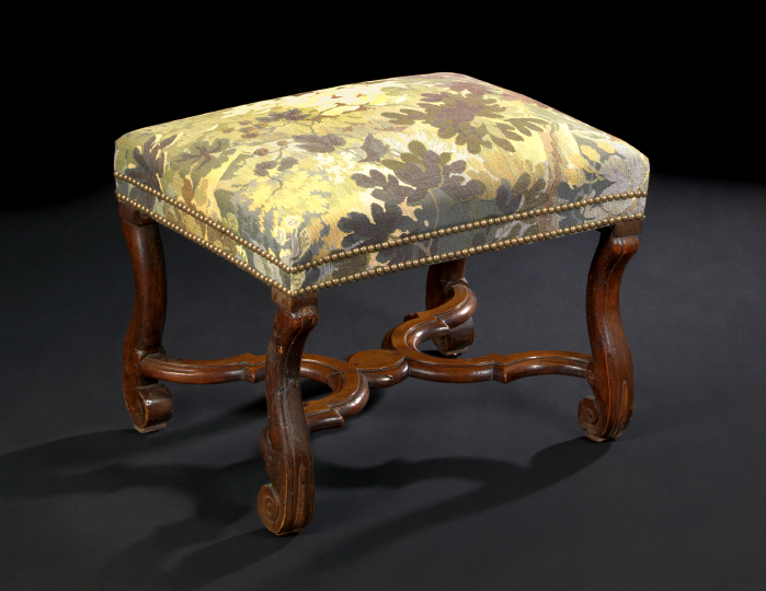 Appraisal: Provincial Louis XV Walnut Stool late th century and later