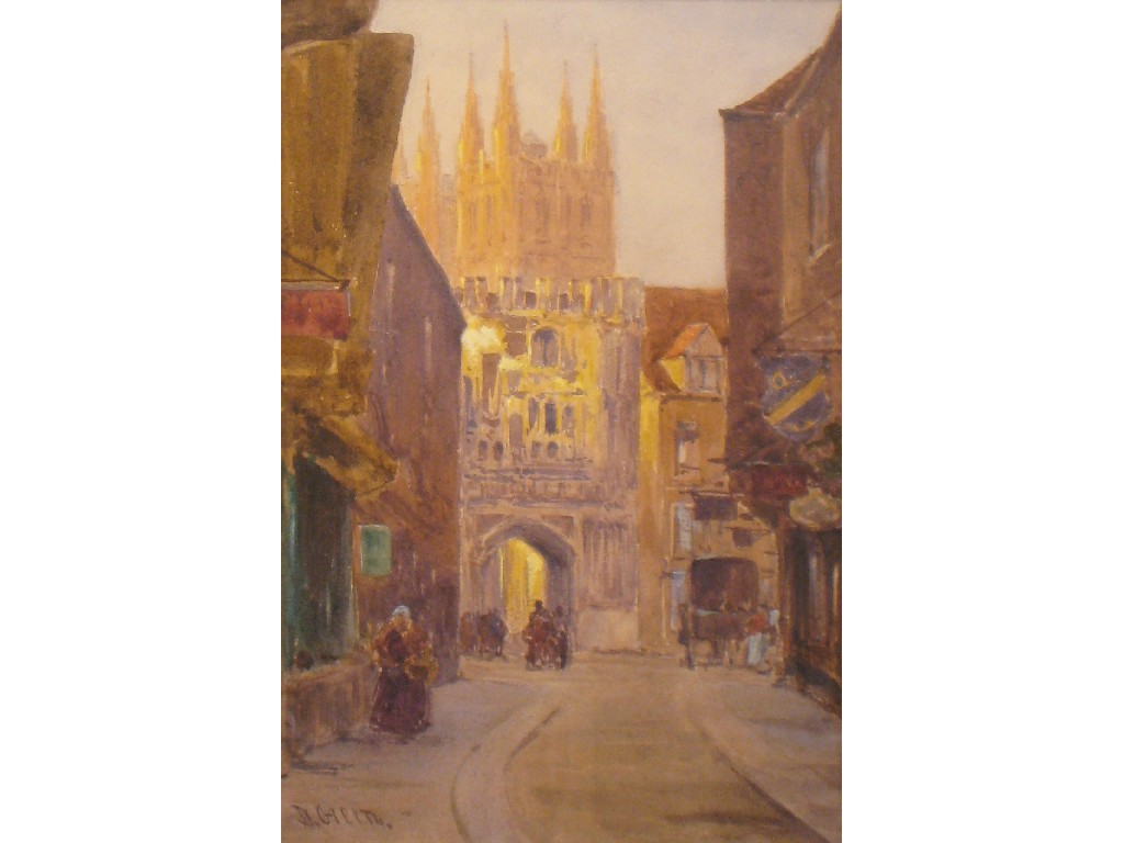 Appraisal: DAVID GREEN Mercury Lane Canterbury signed watercolour x in