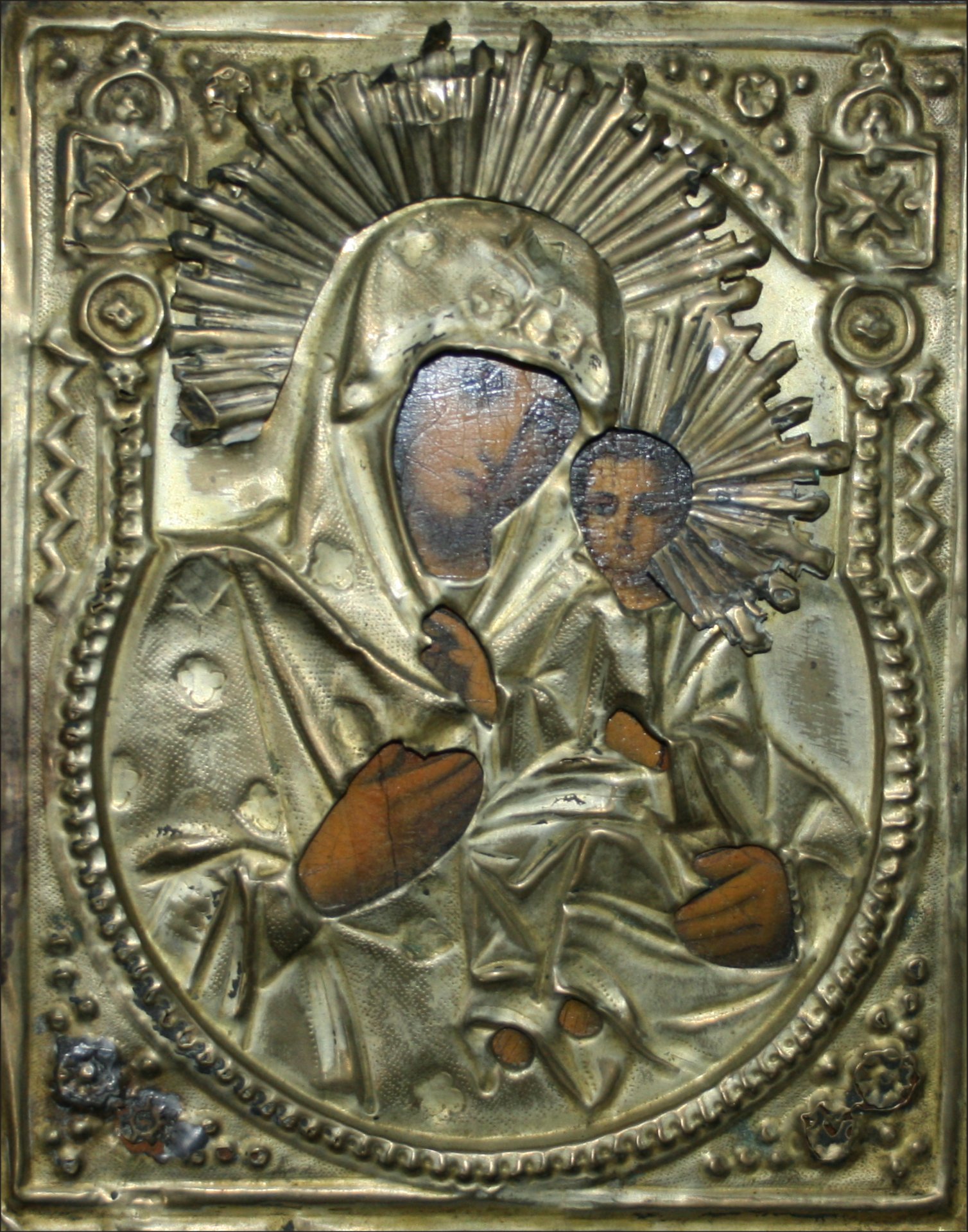 Appraisal: ICON ON WOOD TH C OR EARLIER PAINTING '' X