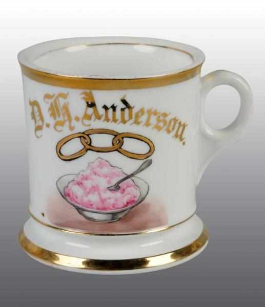 Appraisal: Ice Cream Fraternal Shaving Mug Description Fine detailed image of