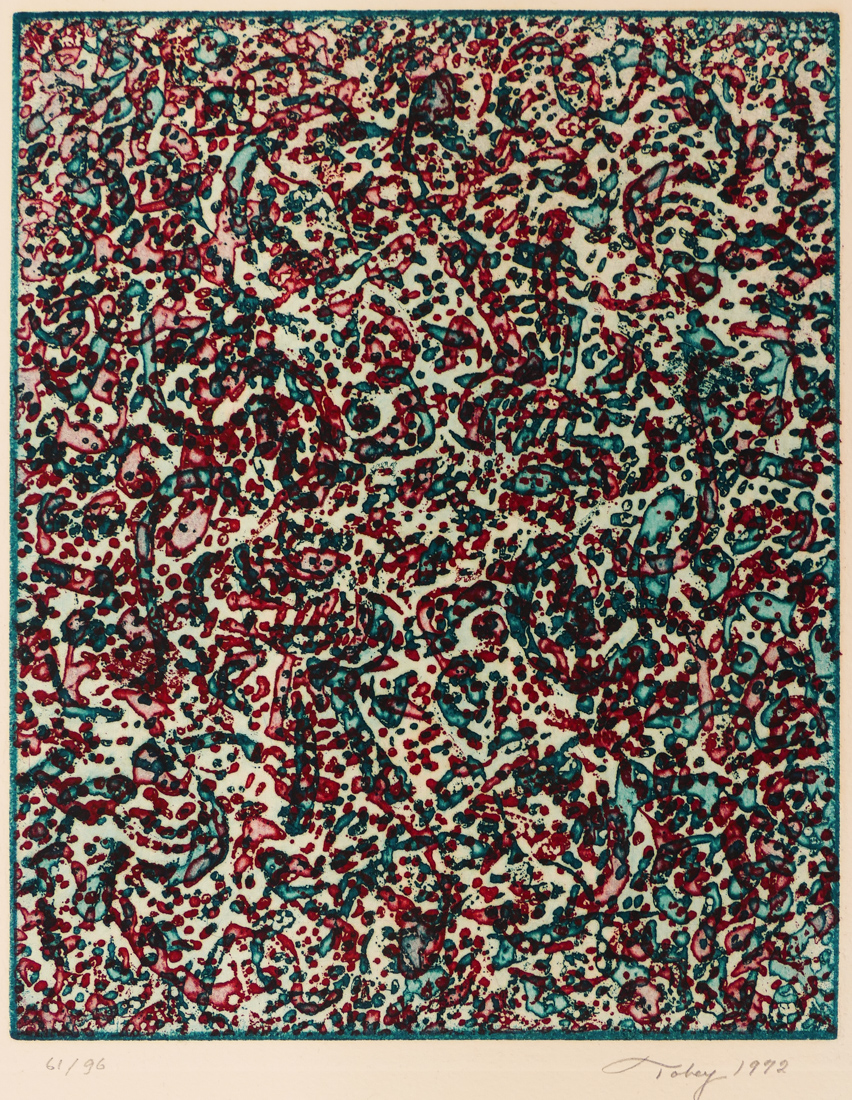 Appraisal: Mark Tobey - Washington ''Summer Joy'' Aquatint Etching ''x ''