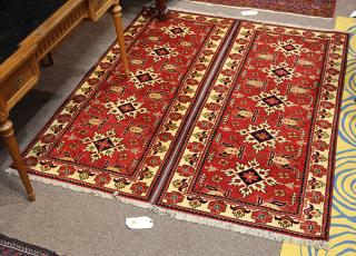 Appraisal: lot of Indo Oushak carpets largest ' x ' lot