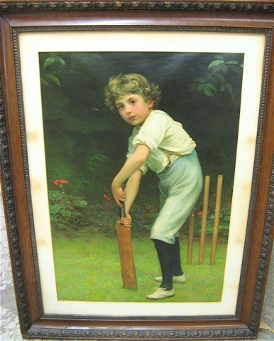 Appraisal: VICTORIAN PEARS ADVERTISING CHROMOLITHOGRAPH depicting a boy holding a cricket