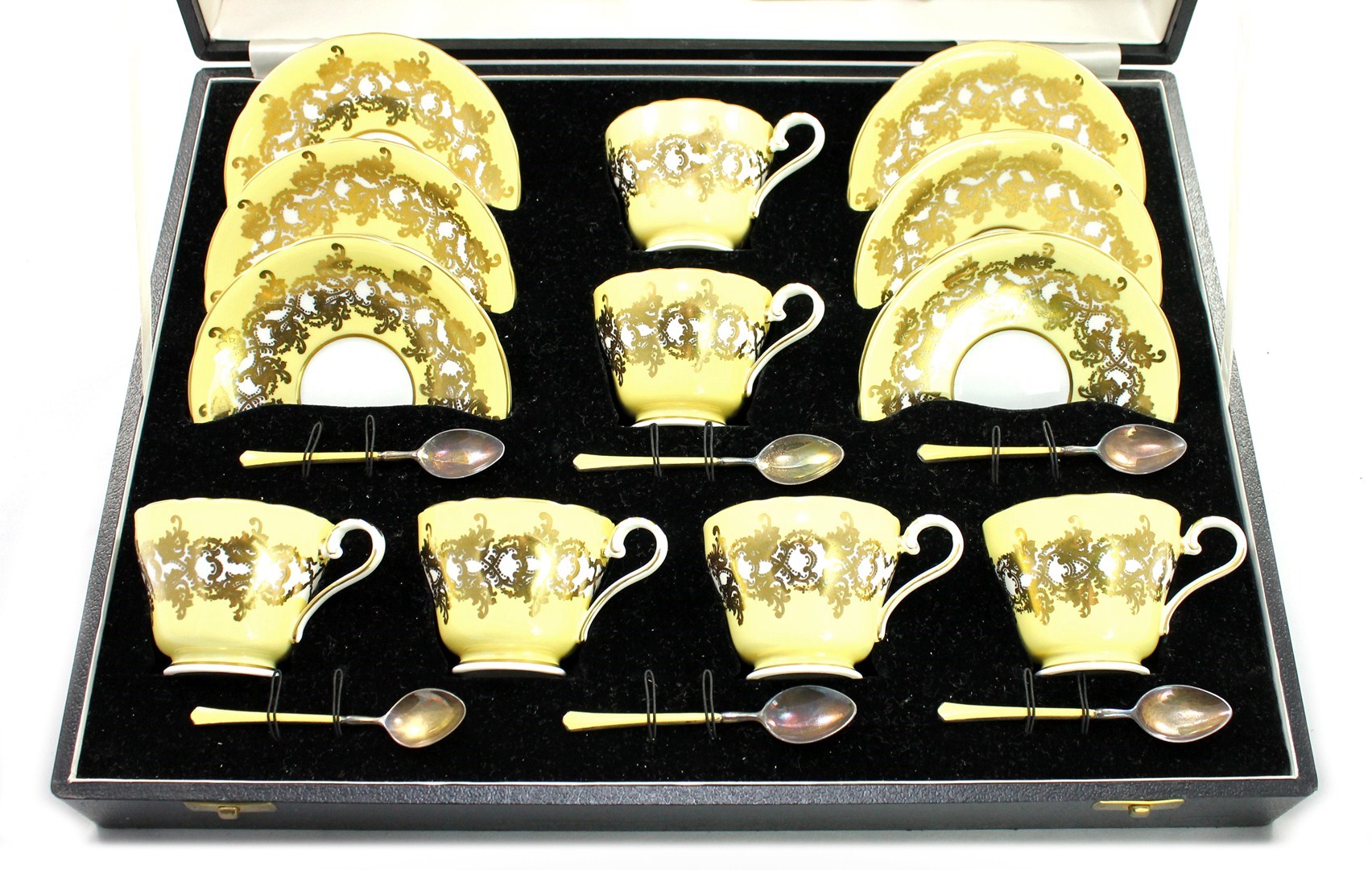 Appraisal: An Aynsley six piece porcelain tea service th century decorated