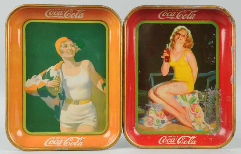 Appraisal: Lot of Tin Coca-Cola Serving Trays Description Includes one tray