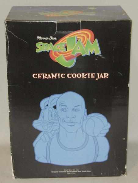 Appraisal: Michael Jordan Space Jam Cookie Jar in Box Porcelain Condition