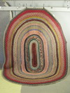 Appraisal: BRAIDED RUG - ' x ' - Multi-color hand made