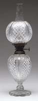 Appraisal: VERY RARE CUT GLASS MINI LAMP H - similar Cut