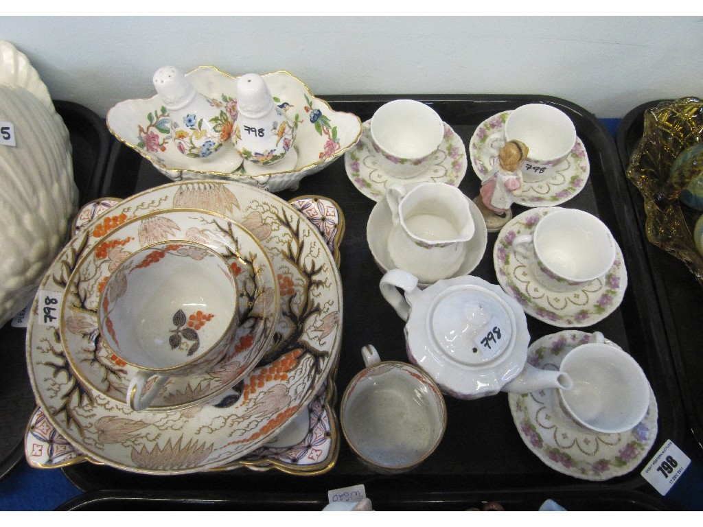 Appraisal: Tray lot comprising child's teaset and other teawares etc