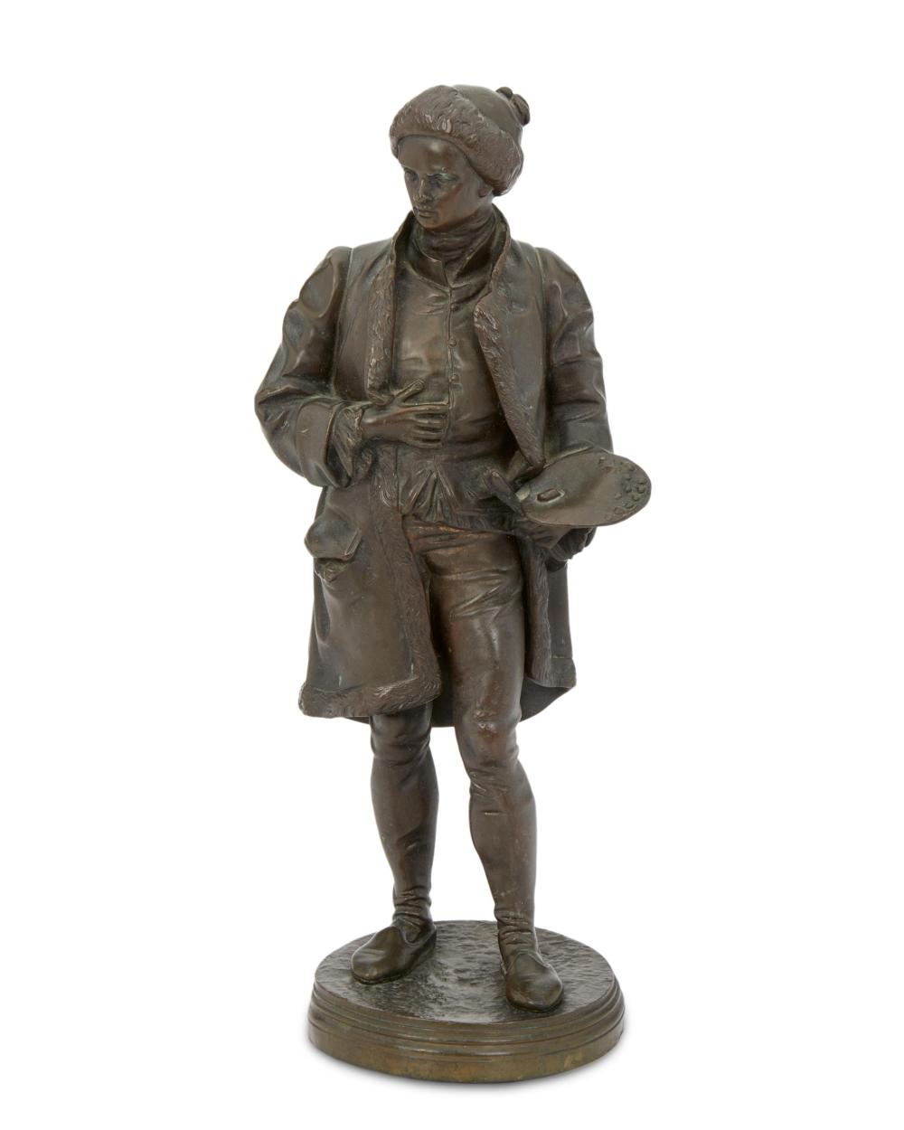 Appraisal: Jean Jules Salmson - French Standing figure of Peter Paul