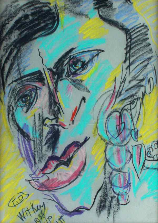 Appraisal: WITKIEWICZ Stanislaw Ignacy Polish - Abstract Portrait Pastel Sight size