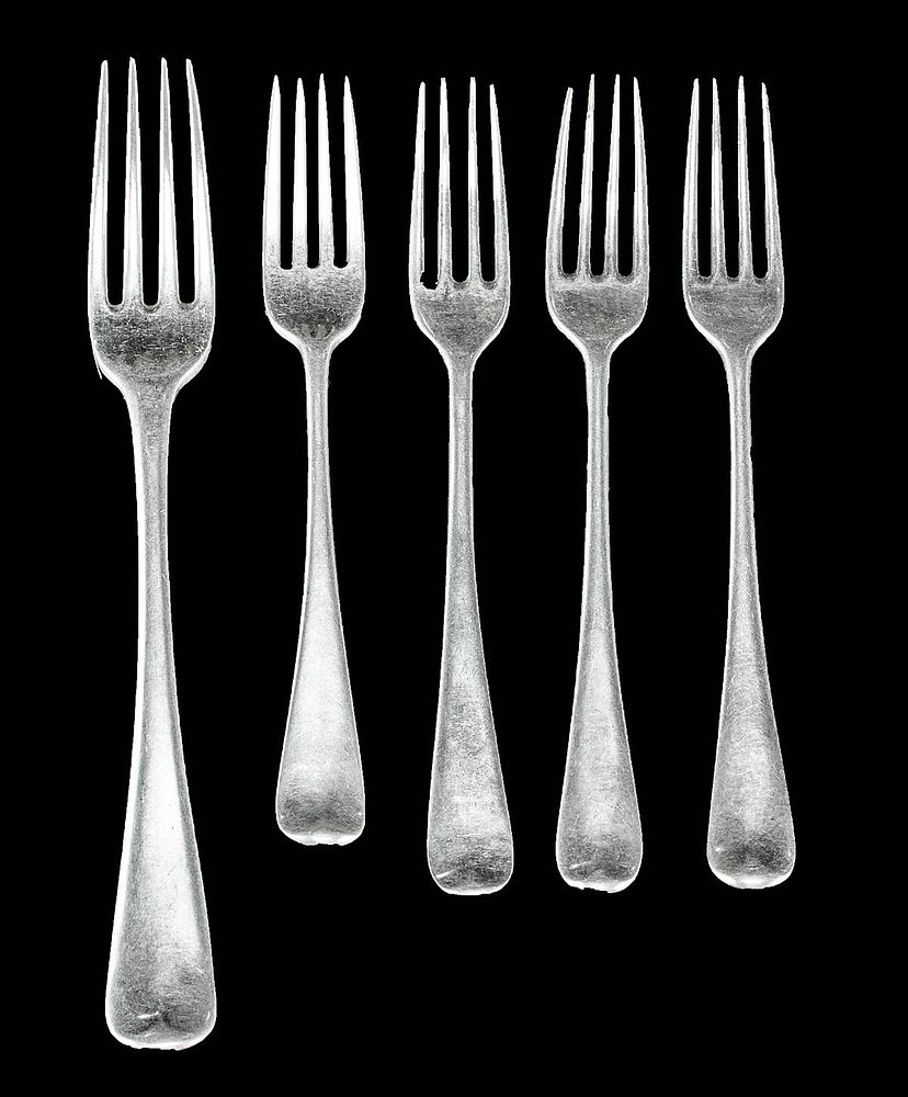 Appraisal: English George III Silver Forks Northern Europe England ca to