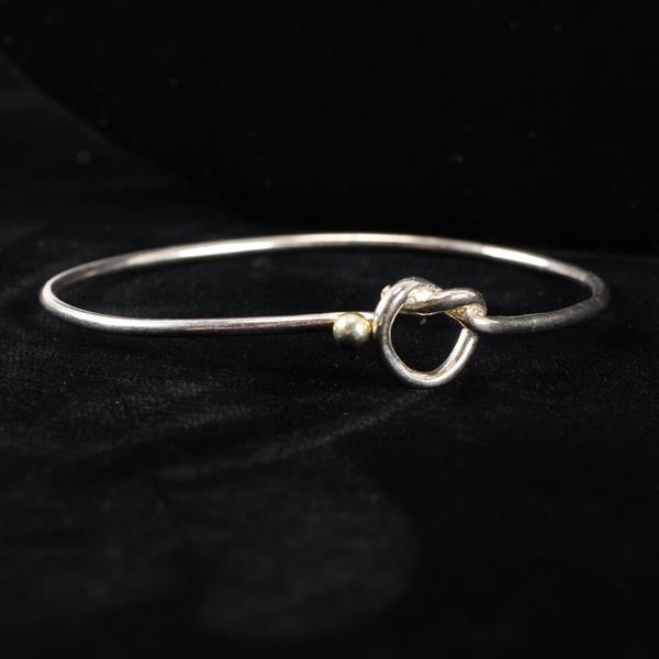 Appraisal: Tiffany Co Sterling Silver Gold Bracelet inner width