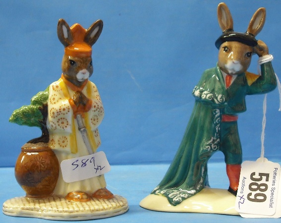 Appraisal: Royal Doulton Bunnykins Figures Matador DB and Samurai DB with