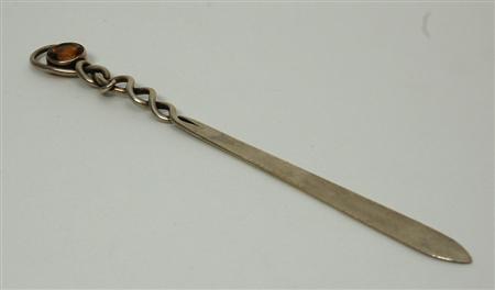 Appraisal: Ballater - a Scottish provincial silver letter opener William Robb