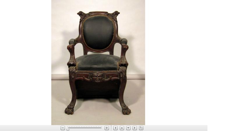 Appraisal: Victorian carved mahogany metamorphic chaircirca