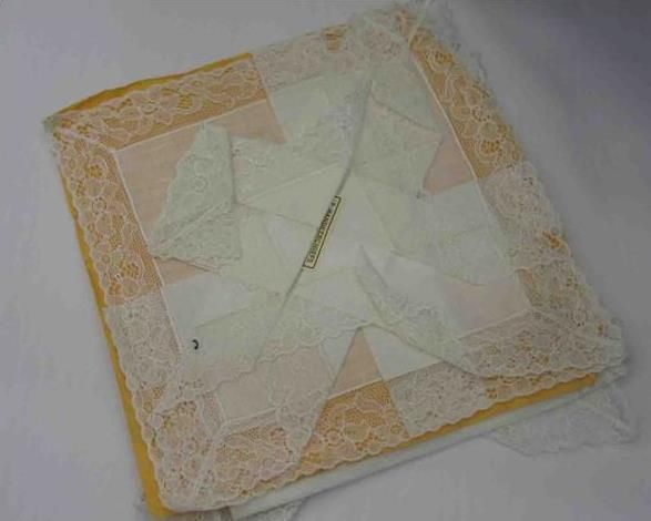 Appraisal: Eight assorted lace and linen handkercheifs Provenance Peter Marsden David