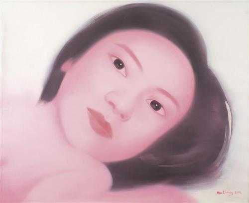 Appraisal: MA LIU MING Hubei Baby No Oil on canvas signed