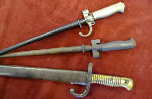 Appraisal: A th century French bayonet with cm re-curved blade and