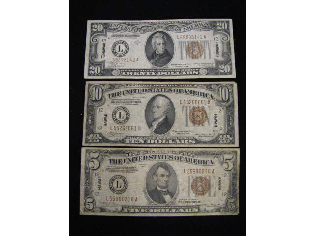 Appraisal: -A Hawaii Federal Reserve Notes World War II Emergency Issues