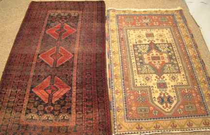 Appraisal: A BALOUCHI AND A PRAYER RUG the first in red